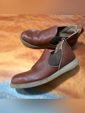Red Wing Romeo Brown Leather Slip-On Loafers 2143 size 9.5 E Made USA